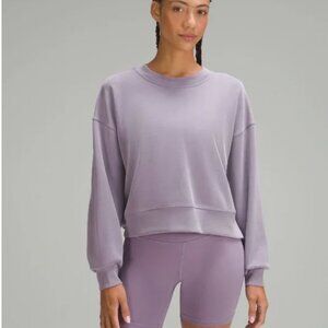 Lululemon Perfectly Oversized Cropped Crew – Purple Ash